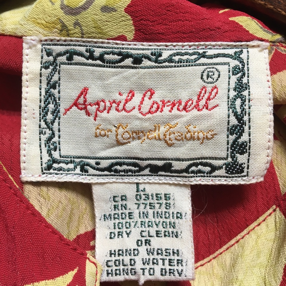 Vintage April Cornell Long Sleeveless Dress and Pants Set - Picture 4 of 11